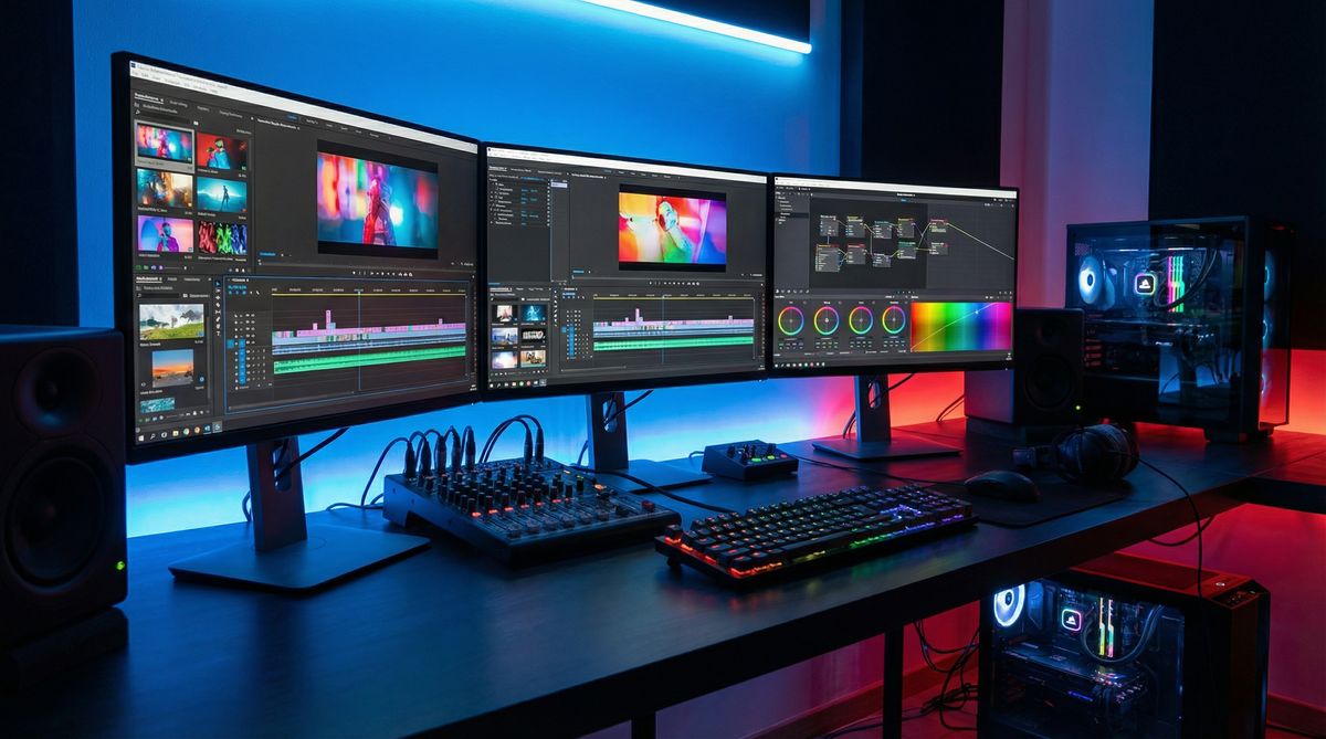 萝莉岛-专业视频剪辑工作台展示